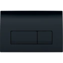 BASTIDOR GEBERIT PACK CISTERNA EMPOTRADA Y PULSADOR DELTA 50 NEGRO  BR CON INODORO SUSPENDIDO RIMLESS MIRAGE NEGRO MATE 48CM