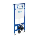 BASTIDOR ROCA DUPLO PACK CISTERNA EMPOTRADA Y PULSADOR PL1 DUAL CROMO BR CON INODORO SUSPENDIDO RIMLESS MIRAGE NEGRO MATE 48CM