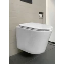 BASTIDOR ROCA DUPLO PACK CISTERNA EMPOTRADA Y PULSADOR PL1 DUAL CROMO BR CON INODORO SUSPENDIDO RIMLESS OASIS BLANCO BRILLO 48CM