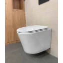BASTIDOR ROCA DUPLO PACK CISTERNA EMPOTRADA Y PULSADOR PL1 DUAL CROMO BR CON INODORO SUSPENDIDO RIMLESS OASIS BLANCO BRILLO 48CM