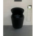 BASTIDOR GROHE PACK CISTERNA EMPOTRADA Y PULSADOR EVEN NEGRO MAT CON INODORO SUSPENDIDO RIMLESS MIRAGE NEGRO MATE 48CM