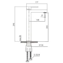 Optima Levanta Monomando lavabo caño Alto LE285