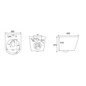 BASTIDOR ROCA DUPLO PACK CISTERNA EMPOTRADA Y PULSADOR PL10 NEGRO CON WC SUSPENDIDO RIM-EX INFINITIO BL BR 48cm DE SAT