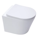BASTIDOR ROCA DUPLO PACK CISTERNA EMPOTRADA Y PULSADOR PL7 BL MAT CON WC SUSPENDIDO RIM-EX INFINITIO BLANCO BRILLO 48cm DE SAT