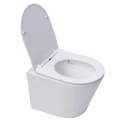 BASTIDOR ROCA DUPLO PACK CISTERNA EMPOTRADA Y PULSADOR PL7 BL MAT CON WC SUSPENDIDO RIM-EX INFINITIO BLANCO BRILLO 48cm DE SAT