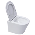 BASTIDOR ROCA DUPLO PACK CISTERNA EMPOTRADA Y PULSADOR PL7 BL MAT CON WC SUSPENDIDO RIM-EX INFINITIO BLANCO BRILLO 48cm DE SAT