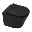 BASTIDOR ROCA ACTIVE PACK CISTERNA EMPOTRADA Y PULSADOR NEGRO MAT CON INODORO SUSPENDIDO RIM-EX INFINITIO NEGRO MATE 48cm DE SAT