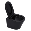 BASTIDOR ROCA ACTIVE PACK CISTERNA EMPOTRADA Y PULSADOR NEGRO MAT CON INODORO SUSPENDIDO RIM-EX INFINITIO NEGRO MATE 48cm DE SAT