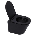 BASTIDOR ROCA ACTIVE PACK CISTERNA EMPOTRADA Y PULSADOR NEGRO MAT CON INODORO SUSPENDIDO RIM-EX INFINITIO NEGRO MATE 48cm DE SAT
