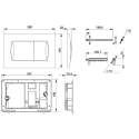 BASTIDOR ROCA ACTIVE PACK CISTERNA EMPOTRADA Y PULSADOR NEGRO MAT CON INODORO SUSPENDIDO RIM-EX INFINITIO NEGRO MATE 48cm DE SAT