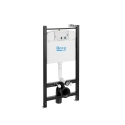 BASTIDOR ROCA ACTIVE PACK CISTERNA EMPOTRADA Y PULSADOR NEGRO MAT CON INODORO SUSPENDIDO RIM-EX INFINITIO NEGRO MATE 48cm DE SAT