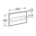 BASTIDOR ROCA DUPLO PACK CISTERNA EMPOTRADA Y PULSADOR PL1 DUAL BL CON WC SUSPENDIDO RIM-EX INFINITIO NEGRO MAT 48cm DE SAT