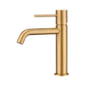 Grifo MATERIA CR monomando lavabo oro cepillado