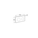 BASTIDOR ROCA DUPLO ONE PACK CISTERNA EMPOTRADA Y PULSADOR PL10 NEGRO MATE CON INODORO SUSPENDIDO RIM-EX ROCA ONA