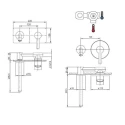 Grifo Monomando empotrado Lavabo SofieSO101 Optima