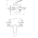 S-Line Pro Batería Baño Ducha Cromo PRO222