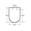 BASTIDOR ROCA DUPLO CON CISTERNA EMPOTRADA, PULSADOR PL1 CROMO BR, INODORO SUSPENDIDO BL ROCA MERIDIAN 48CM