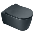 BASTIDOR ROCA DUPLO ONE PACK CISTERNA EMPOTRADA Y PULSADOR PL7 NEGRO MAT CON INODORO SUSPENDIDO Rim-ex Alfa Glacera negro mate