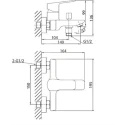 Grifo Monomando Baño-Ducha Cube Way CU222 Optima