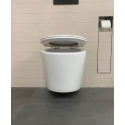 BASTIDOR ROCA ACTIVE PACK CISTERNA EMPOTRADA Y PULSADOR CROMO MAT CON INODORO SUSPENDIDO RIMLESS OASIS BLANCO BRILLO 48CM