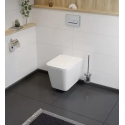 BASTIDOR ROCA ACTIVE CON CISTERNA EMPOTRADA Y PULSADOR NEGRO MATE y WC suspendido TREND 49CM VORTEX DE KP
