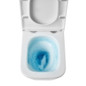 BASTIDOR ROCA ACTIVE CON CISTERNA EMPOTRADA Y PULSADOR BLANCO BRILLO NEW y WC suspendido TREND 49CM VORTEX DE KP