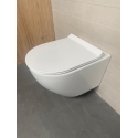 BASTIDOR ROCA DUPLO ONE PACK CISTERNA EMPOTRADA Y PULSADOR PL10 BL MAT CON WC SUSPENDIDO BL BR ROUND SMART TORNADO 3.0 TAPA FINA