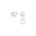 BASTIDOR ROCA DUPLO PACK CISTERNA EMPOTRADA Y PULSADOR PL10 BL MAT CON INODORO SUSPENDIDO ROUND SMART BL BR TOR 3 TAPA FINA