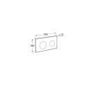 BASTIDOR ROCA DUPLO PACK CISTERNA EMPOTRADA Y PULSADOR PL10 NEG M CON INODORO SUSPENDIDO ROUND SMART BL B TOR 3 CON TAPA FINA