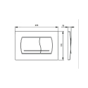 BASTIDOR ROCA ACTIVE PACK CISTERNA EMPOTRADA Y PULSADOR CROMO CON INODORO SUSPENDIDO ROUND SMART 52 cm TOR 3 CON TAPA FINA