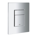 Bastidor GROHE pack cisterna empotrada y pulsador cromo brillo con inodoro suspendido ROUND Tornado 3.0 blanco 49 Tapa fina