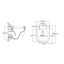 BASTIDOR GROHE CISTERNA EMPOTRADA Y PULSADOR EVEN NEGRO MAT CON INODORO SUSPENDIDO Rim-ex Avangard blanco br AQUA