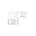 Conjunto Roca: Cisterna Empotrada + WC Ona Rimless