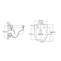 Conjunto Roca: Cisterna Empotrada + WC Ona Rimless
