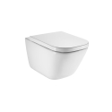 BASTIDOR GROHE PACK CISTERNA EMPOTRADA Y PULSADOR CROMO BR CON INODORO SUSPENDIDO ROCA THE GAP CON SISTEMA RIMLESS Y SOFTCLOSE