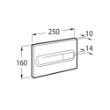 BASTIDOR ROCA DUPLO PACK CISTERNA EMPOTRADA Y PULSADOR PL1 BL BR CON INODORO SUSPENDIDO ROCA THE GAP BL BR CON SISTEMA RIMLESS