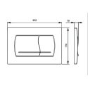 BASTIDOR ROCA ACTIVE PACK CISTERNA EMPOTRADA Y PULSADOR BLANCO BR CON INODORO SUSPENDIDO ROCA THE GAP CON SISTEMA RIMLESS
