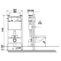 BASTIDOR ROCA ACTIVE PACK CISTERNA EMPOTRADA Y PULSADOR CROMO MAT CON INODORO SUSPENDIDO ROCA THE GAP CON SISTEMA RIMLESS