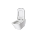 BASTIDOR GEBERIT PACK CISTERNA EMPOTRADA Y PULSADOR DELTA 01 BLANCO BR CON INODORO SUSPENDIDO ROCA THE GAP CON SISTEMA RIMLESS