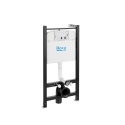 BASTIDOR ROCA ACTIVE PACK CISTERNA EMPOTRADA Y PULSADOR NEGRO MAT CON INODORO SUSPENDIDO NEBULA BLACK MATE DE AQUA