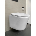 BASTIDOR GROHE PACK CISTERNA EMPOTRADA Y PULSADOR EVEN NEGRO MAT CON INODORO SUSPENDIDO RIMLESS OASIS BLANCO BRILLO 48CM