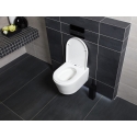 BASTIDOR GROHE PACK CISTERNA EMPOTRADA Y PULSADOR NEGRO MATE CON INODORO SUSPENDIDO BREVIS BLANCO BR Rim-Ex 48cm de SAT