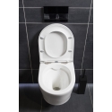 BASTIDOR GROHE PACK CISTERNA EMPOTRADA Y PULSADOR NEGRO MATE CON INODORO SUSPENDIDO BREVIS BLANCO BR Rim-Ex 48cm de SAT