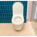 Bastidor GROHE pack cisterna empotrada y pulsador cromo brillo con inodoro susp Tornado 3.0 ORION TAPA ENVOLVENTE blanco br
