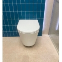 Bastidor GROHE pack cisterna empotrada y pulsador cromo brillo con inodoro susp Tornado 3.0 ORION TAPA ENVOLVENTE blanco br