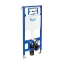 BASTIDOR ROCA DUPLO PACK CISTERNA EMPOTRADA Y PULSADOR PL7 BLANCO MATE CON INODORO SUSPENDIDO Rimless Lia Negro Mat de AQUA
