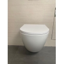 BASTIDOR ROCA DUPLO PACK CISTERNA EMPOTRADA Y PULSADOR PL7 BLANCO MATE CON WC SUSPENDIDO KP ROUND SMART Blanco Br Tornado 3.0