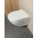 BASTIDOR ROCA DUPLO PACK CISTERNA EMPOTRADA Y PULSADOR PL7 DUAL NEG MAT CON WC SUSPENDIDO KP ROUND SMART Blanco Br Tornado 3.0