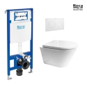 BASTIDOR ROCA DUPLO PACK CISTERNA EMPOTRADA Y PULSADOR PL10 BL M CON WC SUSPENDIDO ORION BL TAPA ENVOLVENTE TORNADO 3.0 DE KP