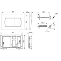 BASTIDOR ROCA ACTIVE PACK CISTERNA EMPOTRADA Y PULSADOR NEGRO MATE CON INODORO SUSPENDIDO Rim-ex Brevis Neg Mat de SAT